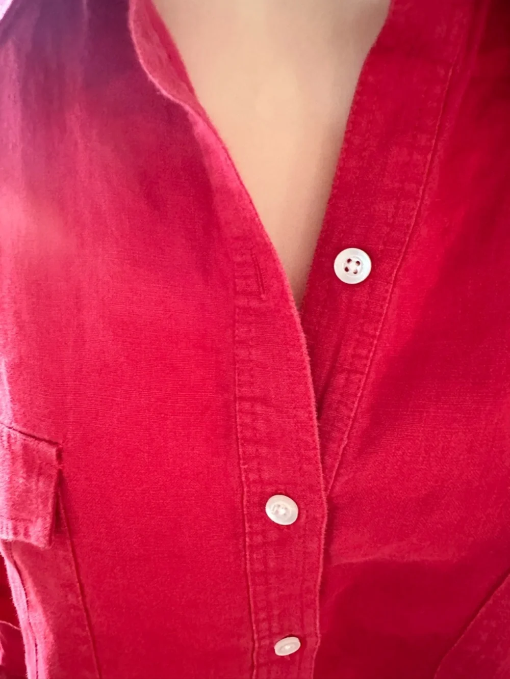 Talbots Linen Button Up Shirt - Picture 2 of 10